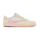 Travis Scott x Air Jordan 1 Low Sail Tropical Pink Shy Pink Muslin