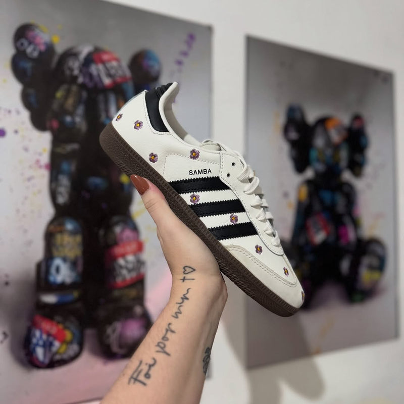 Adidas Samba OG White Floral Embroidery