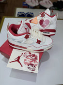 Air Jordan 4 Valentine's Day Pale Ivory Sierra Red