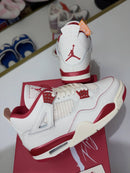 Air Jordan 4 Valentine's Day Pale Ivory Sierra Red