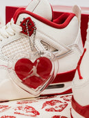 Air Jordan 4 Valentine's Day Pale Ivory Sierra Red