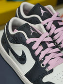 Air Jordan 1 Low Black Crackl