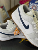 Air Jordan 1 Low GS White Neutral Grey Midnight Navy