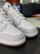 Air Jordan 1 Low GS White Neutral Grey Midnight Navy