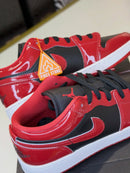 Air Jordan 1 Low Patent Varsity Red Black