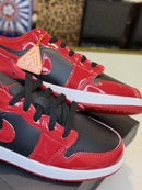 Air Jordan 1 Low Patent Varsity Red Black