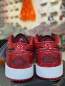 Air Jordan 1 Low Patent Varsity Red Black