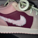 Jordan 1 Low SE Fur Swoosh Pink Oxford
