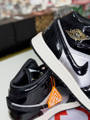 Air Jordan 1 Mid Black Silver