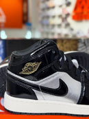 Air Jordan 1 Mid Black Silver