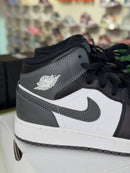 Air Jordan 1 Mid Black White Iron Grey