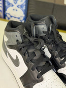 Air Jordan 1 Mid Black White Iron Grey