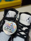Air Jordan 1 Mid "Black/Aura/Squadron Blue"