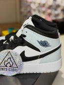 Air Jordan 1 Mid "Black/Aura/Squadron Blue"