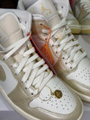 Air Jordan 1 Mid Metallic Team Gold
