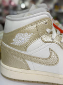 Air Jordan 1 Mid Metallic Team Gold