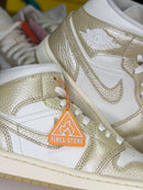 Air Jordan 1 Mid Metallic Team Gold