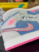 Air Jordan 1 Mid Denim Sequin