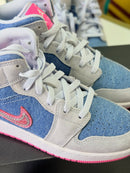 Air Jordan 1 Mid Denim Sequin