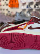 Air Jordan 1 Mid Sail Mystic Coconuy Red