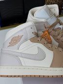 Air Jordan 1 Mid Tan Toe