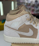 Air Jordan 1 Mid Tie Beige