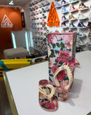 Dolce&Gabbana x Havaianas Chinelo Top Florals Rosa Ballet