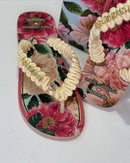 Dolce&Gabbana x Havaianas Chinelo Top Florals Rosa Ballet