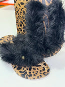Dolce&Gabbana x Havaianas Chinelo Top Faux Fur Rose Gold