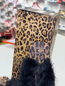 Dolce&Gabbana x Havaianas Chinelo Top Faux Fur Rose Gold