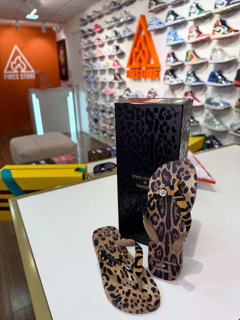 Dolce&Gabbana x Havaianas Chinelo Leopard