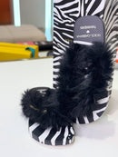 Dolce&Gabbana x Havaianas Chinelo Top Faux Fur