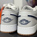 Air Jordan 1 Low White Neutral Grey Midnight Navy