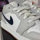 Air Jordan 1 Low White Neutral Grey Midnight Navy