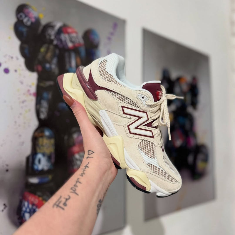 New Balance 9060 Linen Burgundy