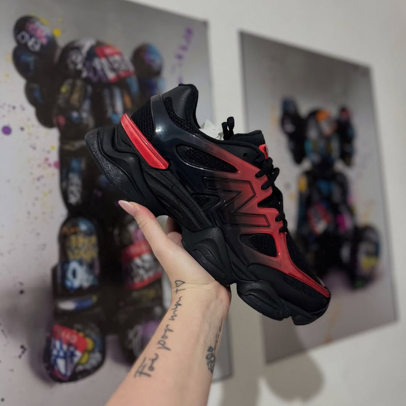 New Balance 9060 Black Red Gradient